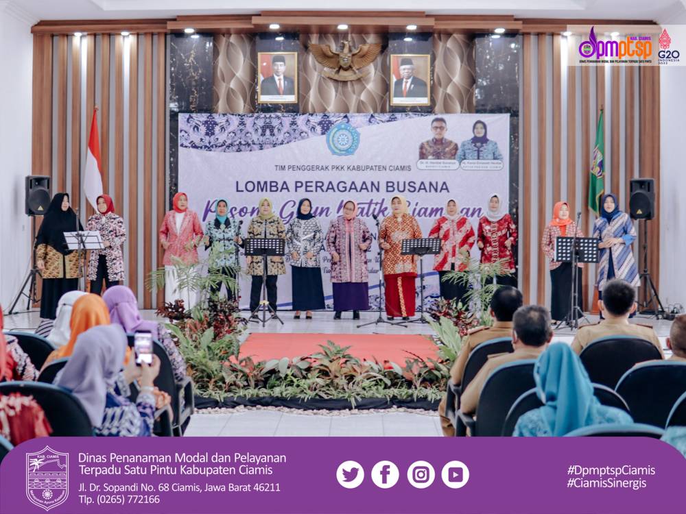 Lomba Peragaan Busana Pesona Gaun Batik Ciamisan